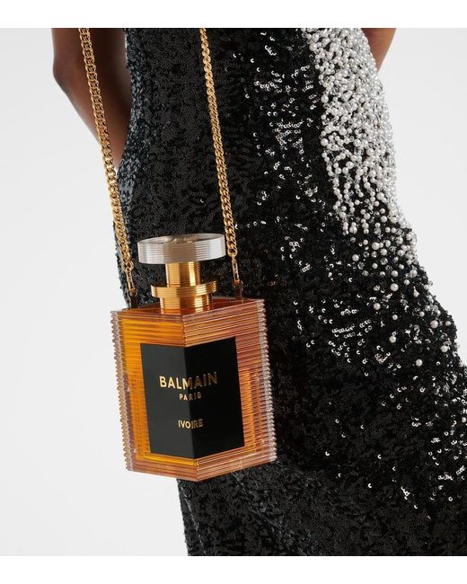 Balmain Black Schultertasche Minaudiere