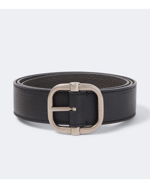 Loewe Black Loop Reversible Leather Belt for men