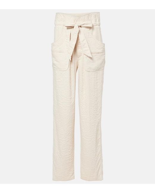 Isabel Marant Natural Serida Straight Pants