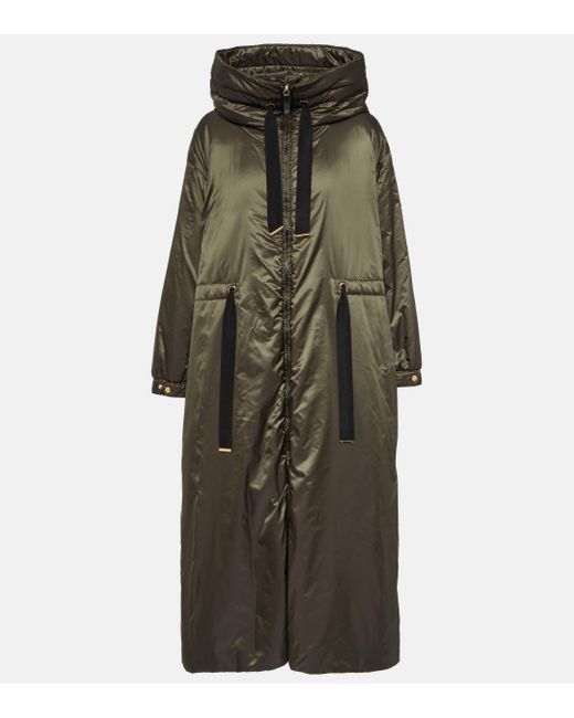 Max Mara Green Klimt Technical Down Coat