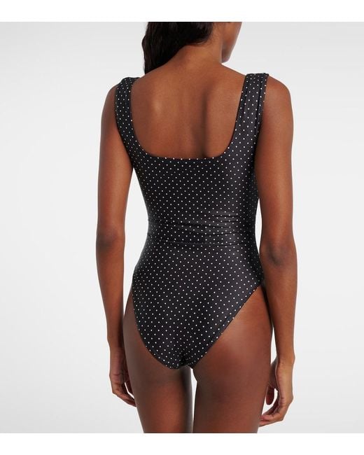 SAME Black Grace Polka-Dot Swimsuit