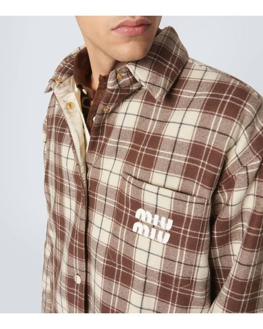 Giacca di Miu Miu in Brown da Uomo