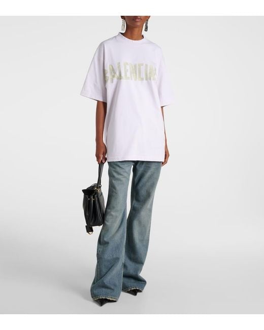 Balenciaga Blue Mid-Rise Flared Jeans