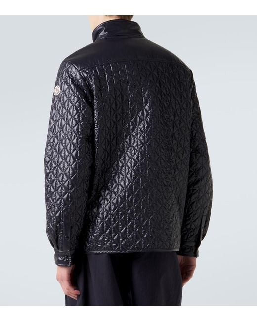 Moncler Blue Quilted Jacket for men