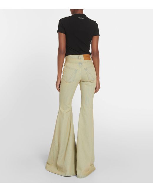 Vetements Green High-rise Flared Jeans