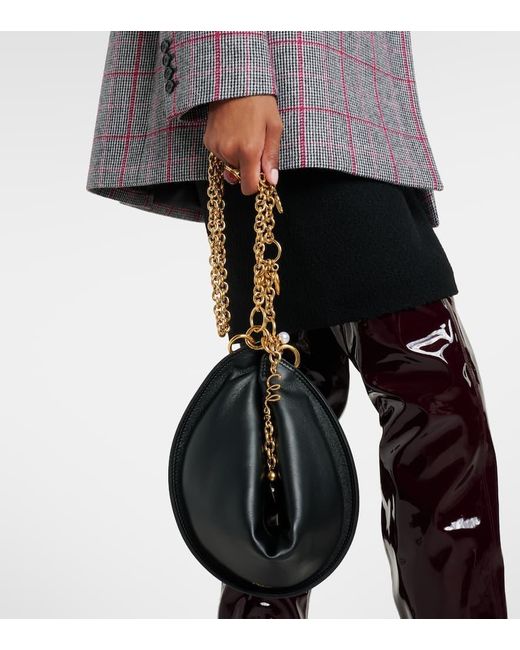 Chloé Black Schultertasche Icons Small Aus Leder