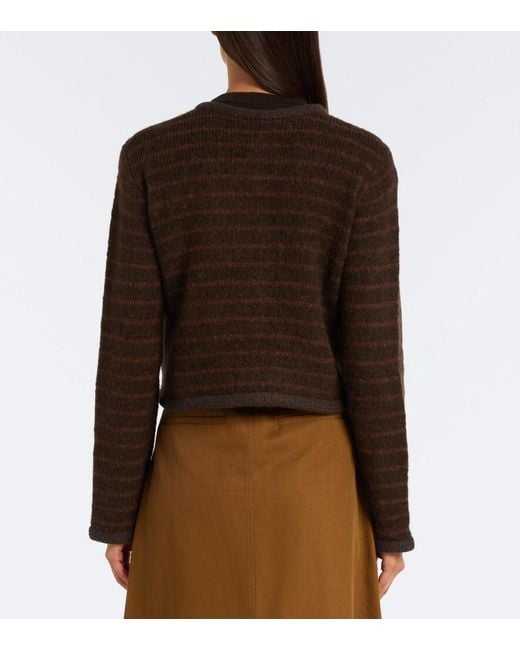 Altuzarra Black Mack Striped Wool-Blend Jacket