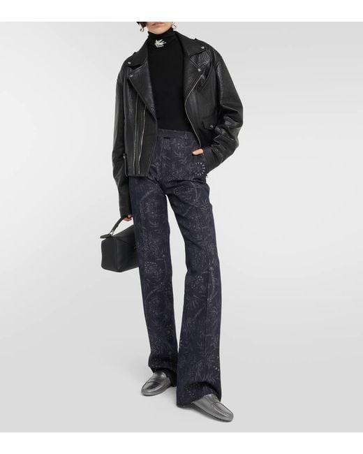 Tod's Gray Metallic Leather Moccasins