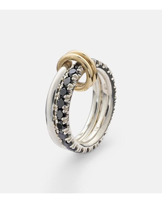 Spinelli Kilcollin White Enzo Sterling And 18Kt Ring With Diamonds
