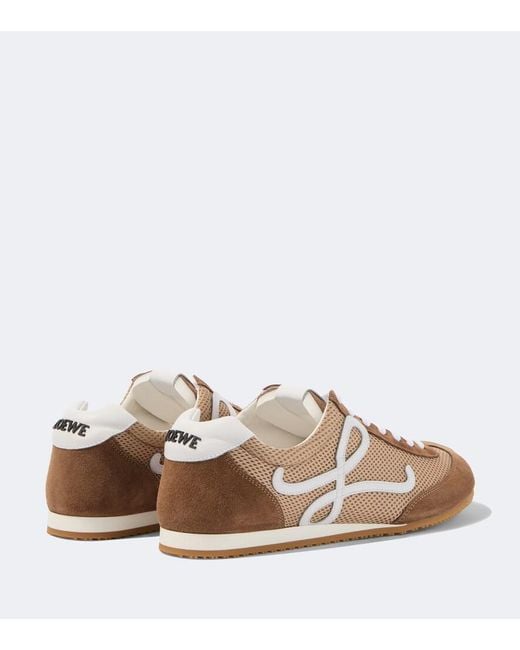 Loewe Natural Ballet Runner 2.0 Suede-Trimmed Sneakers for men