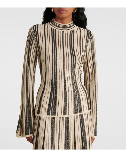 Zimmermann Black Striped Top