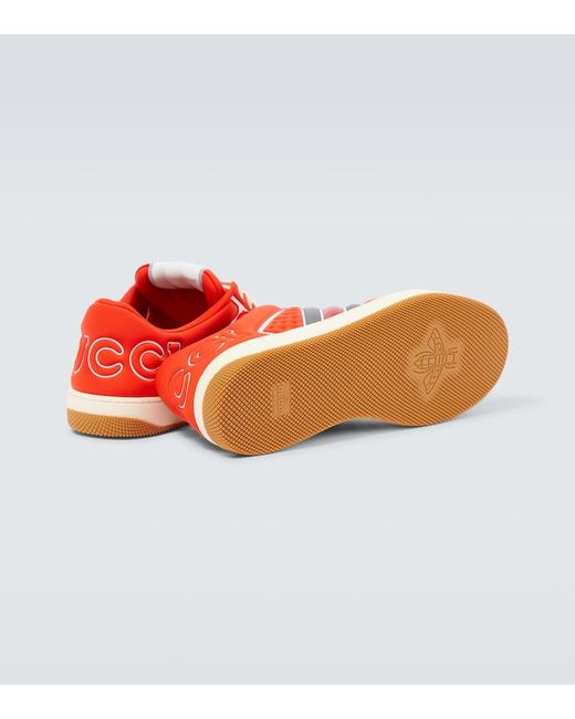 Gucci Red Screener Double G Sneakers for men