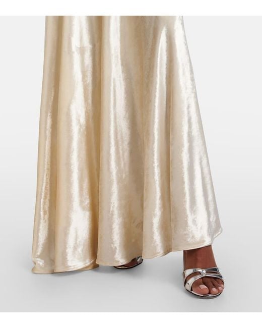 Rabanne Natural Gathered Gown