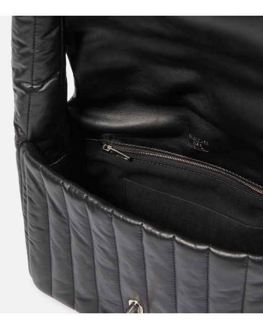 Balenciaga Black Monaco Small Leather Shoulder Bag