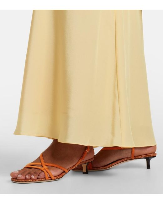 Jimmy Choo Brown Farris Suede Sandals