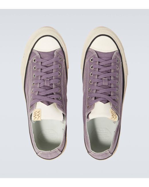 Visvim Purple Skagway Lo Canvas Sneakers for men