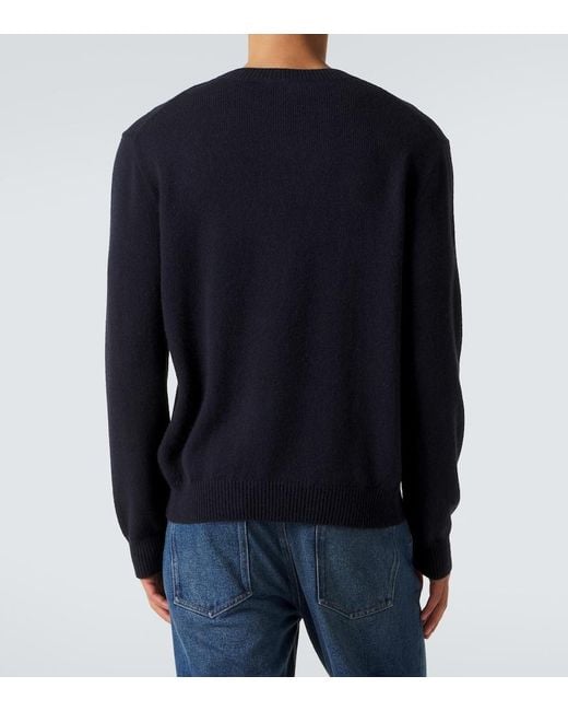 The Row Blue Cyrus Cashmere And Alpaca Sweater for men