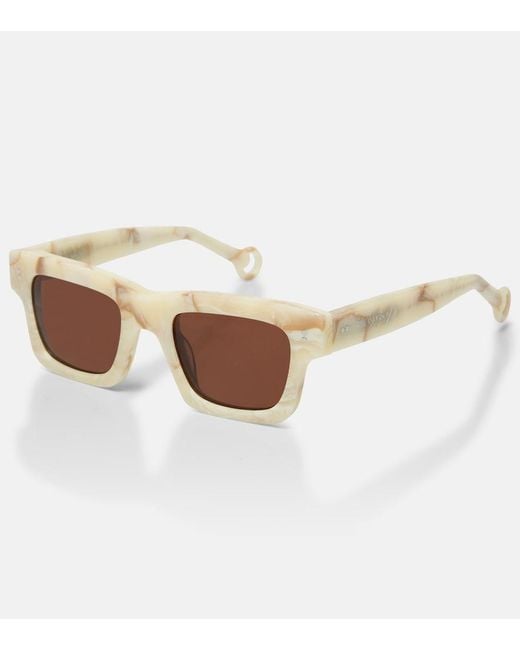 J.W. Anderson Brown Rectangular Sunglasses