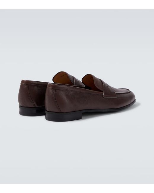 Church's Brown Milton Leather Penny Loafers for men