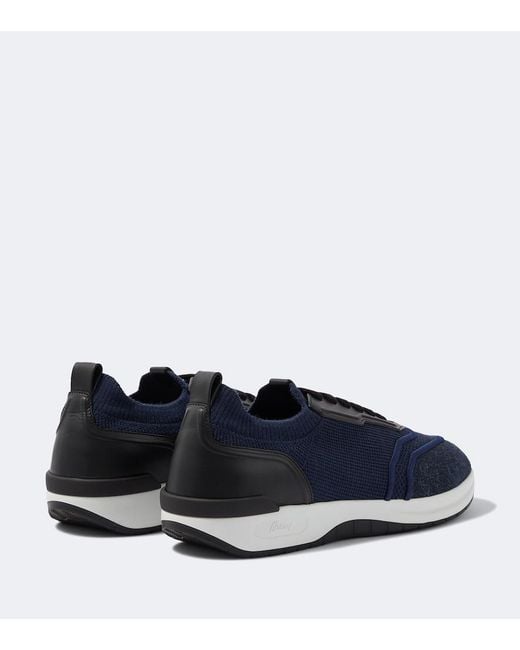 Brioni Blue Socks Knitted Sneakers for men
