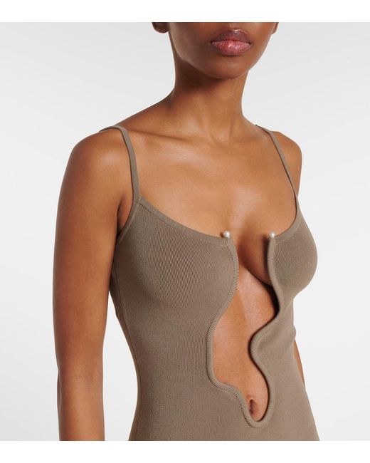 Christopher Esber Brown Salacia Maxi Dress