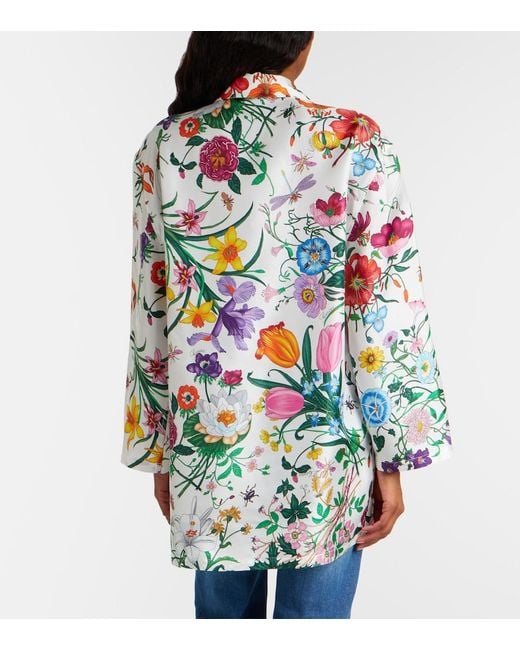 Camicia Flora di Gucci in White