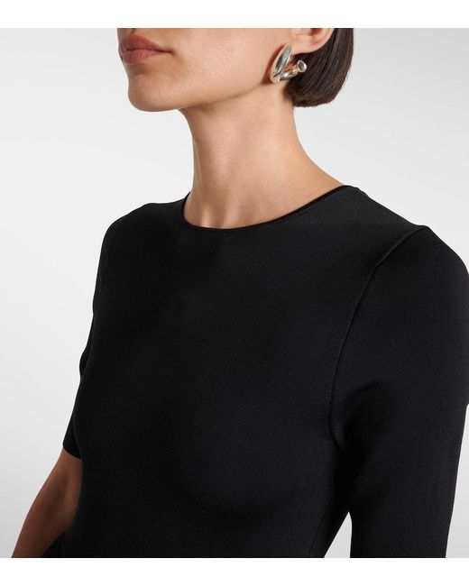 Joseph Black Darno Plisse Midi Dress