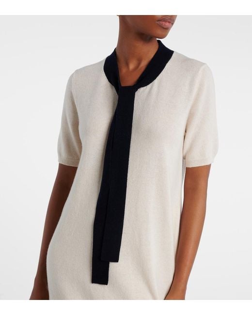 Jardin Des Orangers White Wool And Cashmere Sweater Dress