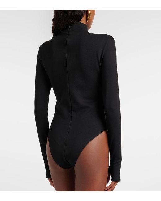 Roberto Cavalli Black Embellished Bodysuit