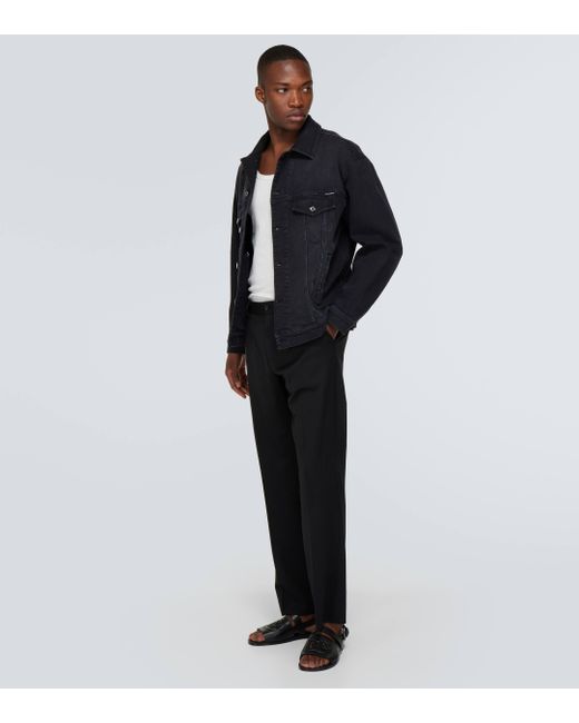 Sandales DG en cuir Dolce & Gabbana pour homme en coloris Black