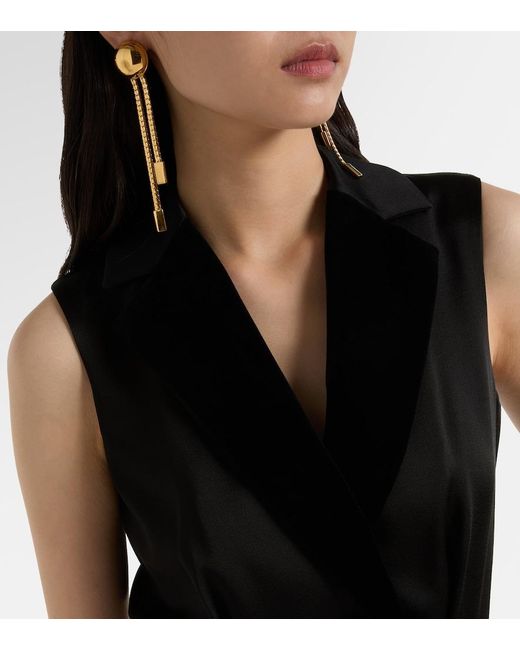 Max Mara Black Scalata Belted Jumpsuit