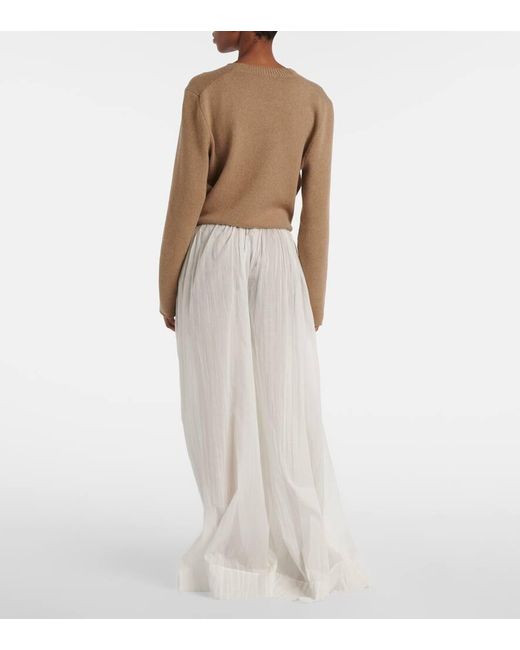 The Row White Weite Hose Hypnosta Aus Baumwolle