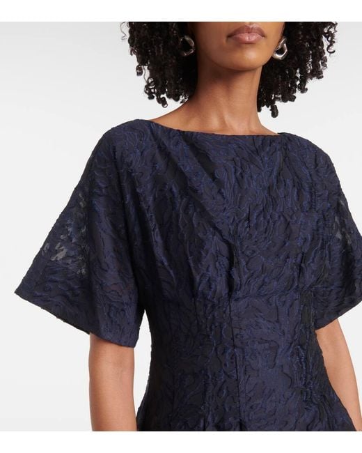 Abito Midi Rosalie di Jonathan Simkhai in Blue