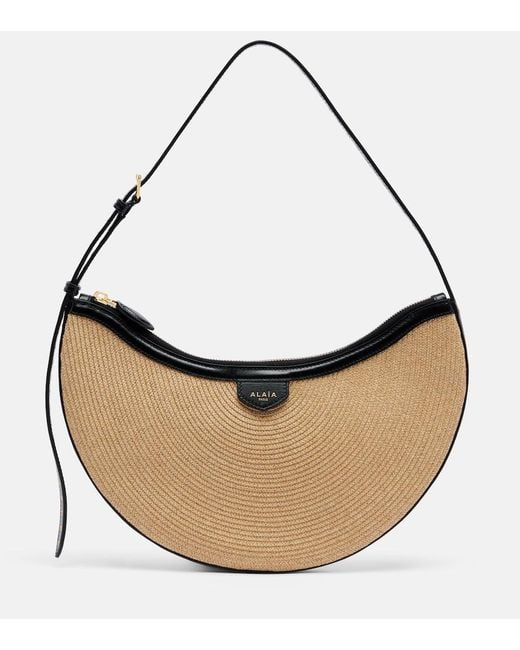 Alaïa Natural One Piece Demi Lune Small Shoulder Bag