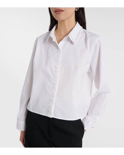 Velvet White Hemd Jocelyn Aus Baumwollpopeline