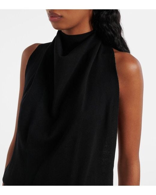 Alaïa Black Cut Out Midi Dress
