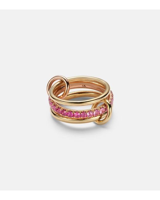 Spinelli Kilcollin White Petunia 18Kt Ring With Sapphires