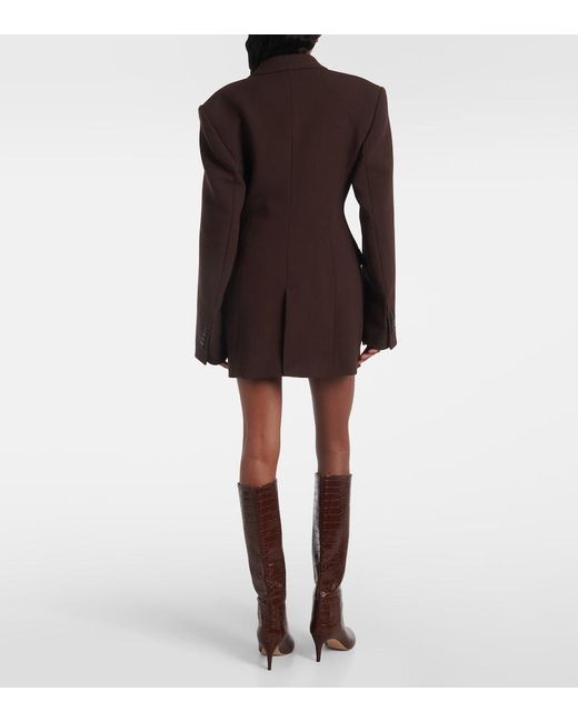 Wardrobe NYC Brown Wool Blazer