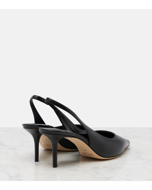 Jimmy Choo Black Love Leather Slingback Pumps
