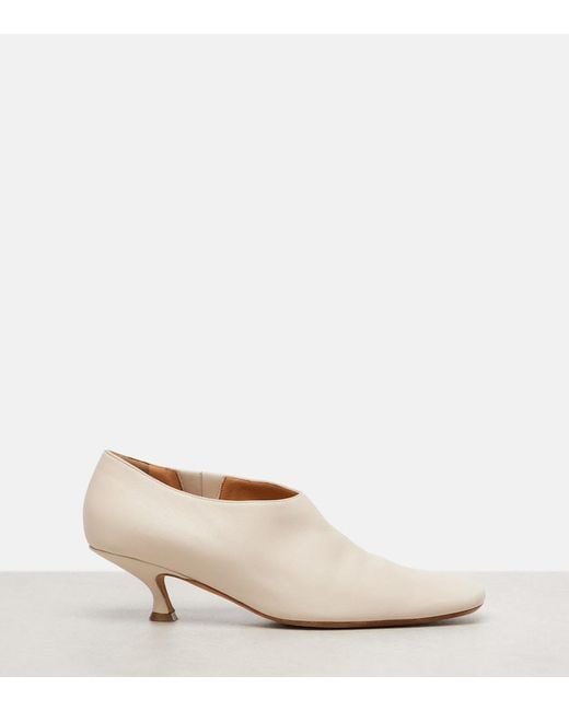 Calvin Klein Natural Anna Leather Pumps