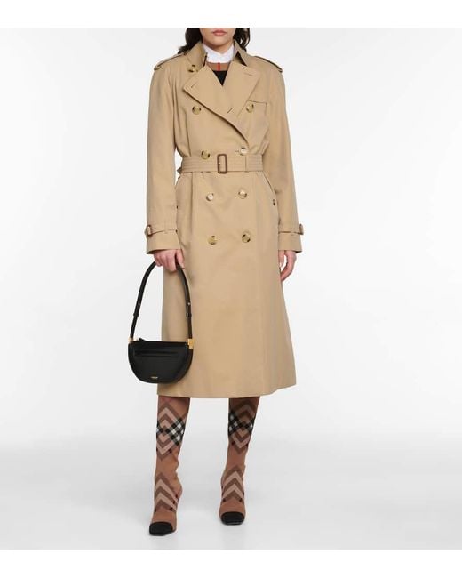 Burberry Brown Knitted Check Sock Boots