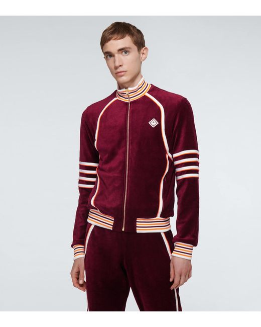 Velour tracksuit hotsell top mens