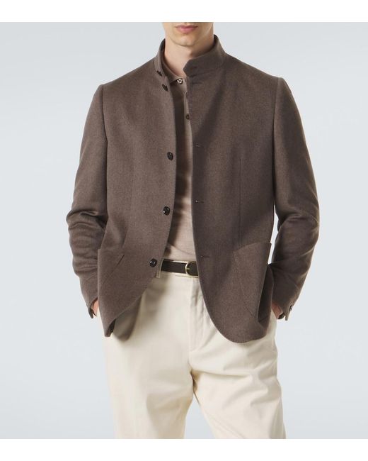 Lardini Brown Cashmere Jacket for men