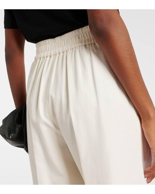 Pantalon Ample Thurlow En Soie Et Coton Joseph en coloris White