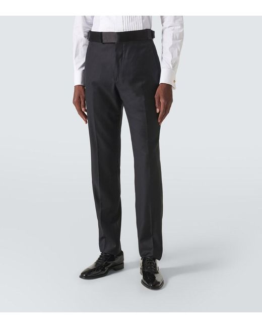 Tom Ford Black Atticus Wool Twill Suit for men