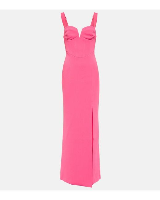 Rebecca Vallance Pink Marie Crepe Gown