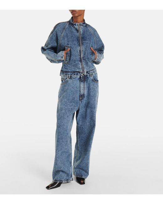 Alaïa Blue Denim Jackets