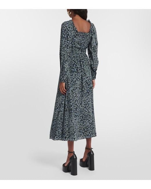 Altuzarra Gray Lillian Printed Silk Midi Dress