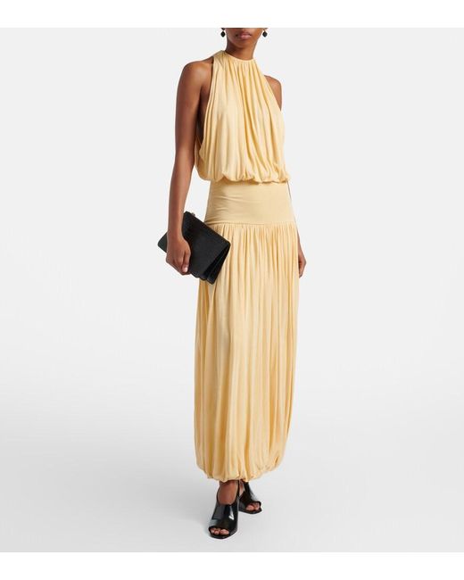 Totême Black Threefold Croc-Effect Leather Clutch