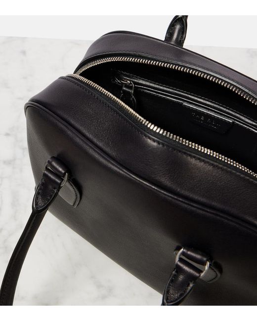 The Row Black Tote India 10.00 Aus Leder